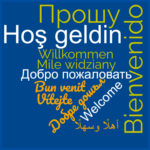 Image Welcome in different languages