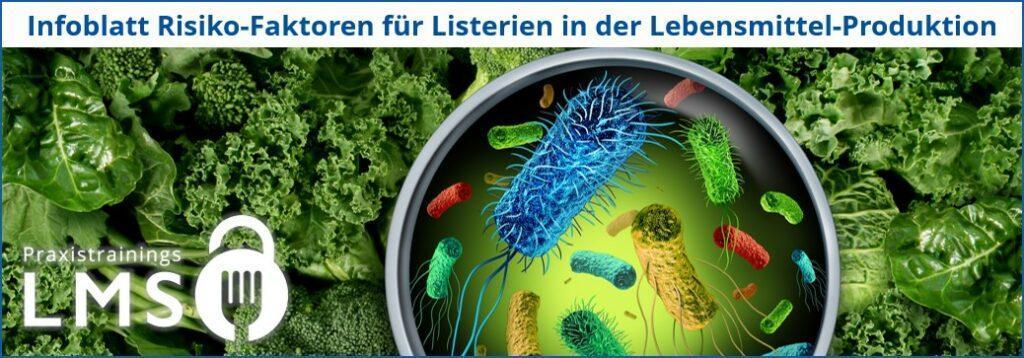 Listerien Infoblatt Lebensmittel-Produktion