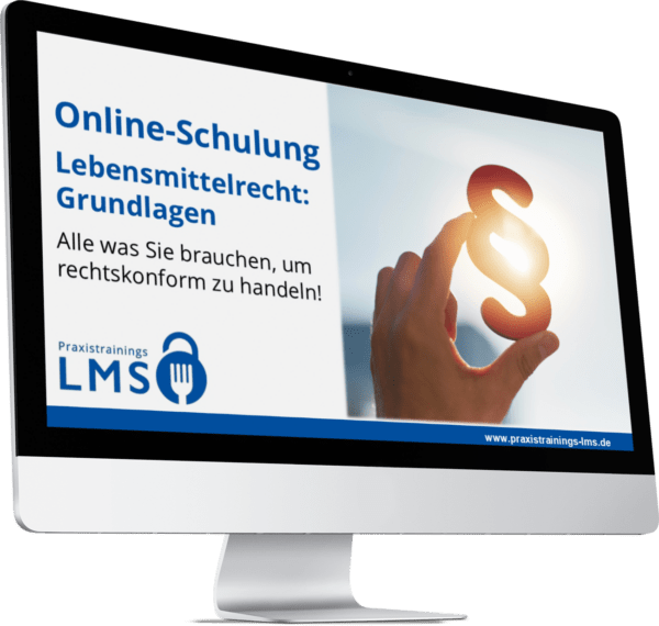 Online Schulung Lebensmittelrecht Grundlagen