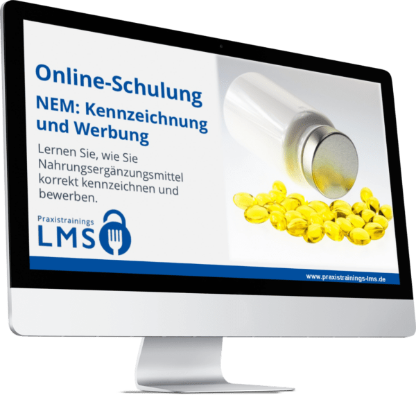 Online Schulung Nahrungsergänzungsmittel Kennzeichnung