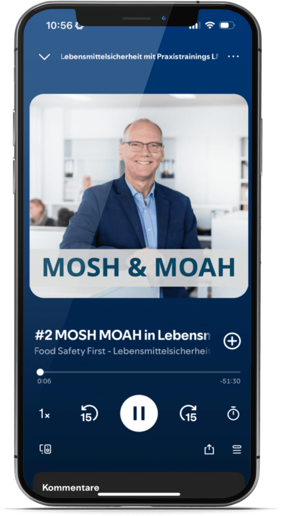 Podcast MOSH und MOAH in Lebensmitteln mit Claus-Michael Brieber