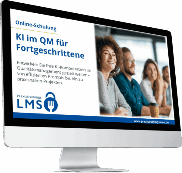 Online-Schulung KI im QM Fortgeschrittene – Schulung zu KI im QM